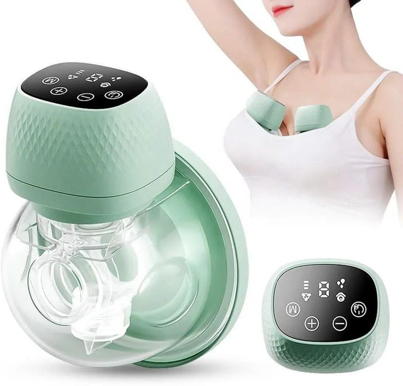 Jiyancreation Wearable Electric Breast Pump with 3 Modes & 9 levels  - Electric(Multicolor)