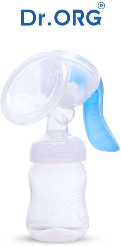 Dr Org Dr.ORG Best Breast pump,Baby Feeding Milk Sucking Suction,baby milk pump machine  - Manual(White & Light blue)