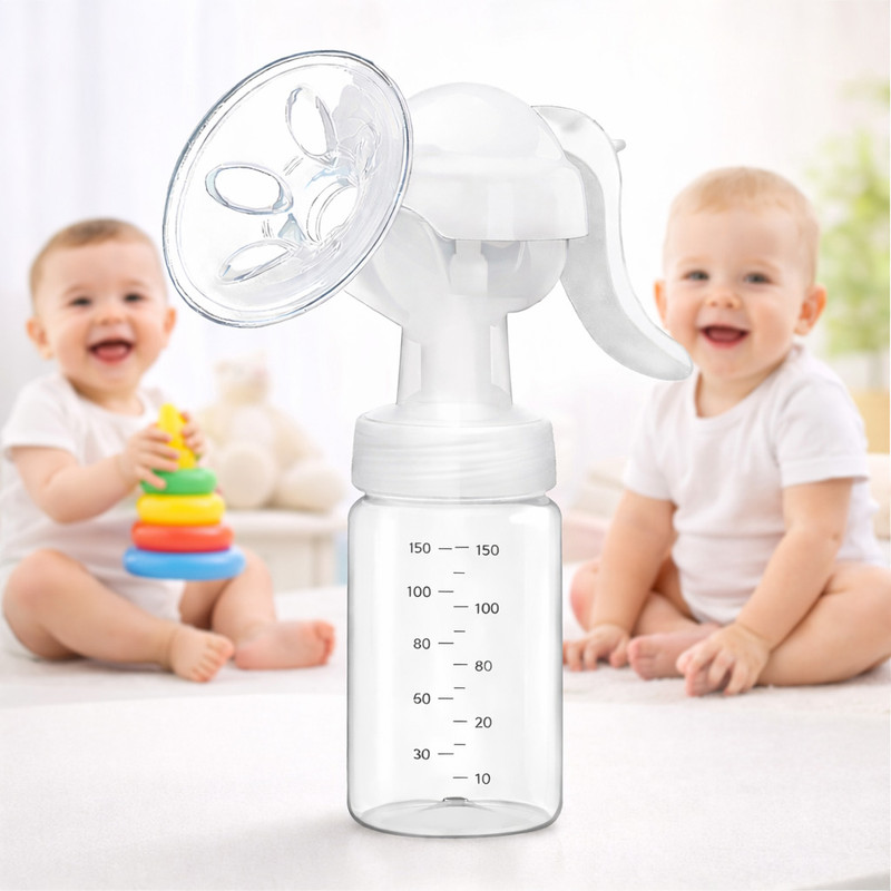RB Point Manual BreastFeeding Pump for Mothers Lightweight & Portable - Manual(White)