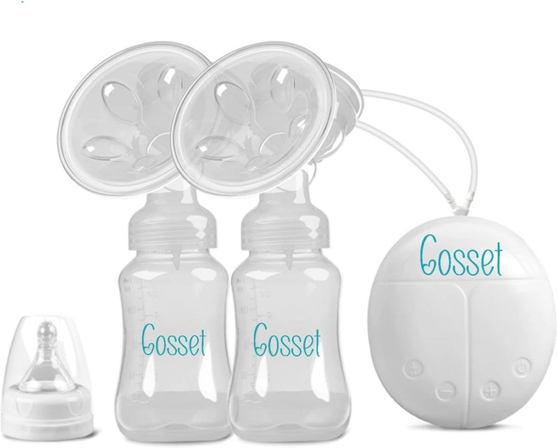 Cosset Double electric breast pump for mother with 2 mode and 4 levels,BA Free  - Electric(White)