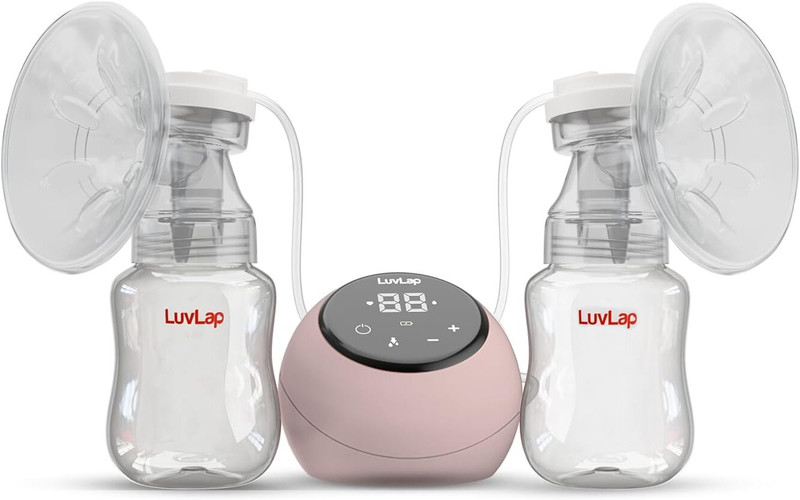 A J ENTERPRISE 2-in-1 Double Electric Breast Pump | Quiet Motor | Includes Storage Bottles - Electric(Pink)