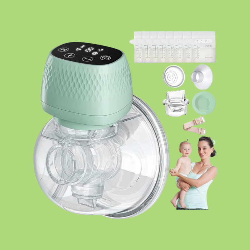 KUMIJASHI Portable Breast Milk Pumping Machine - Electric(Green)
