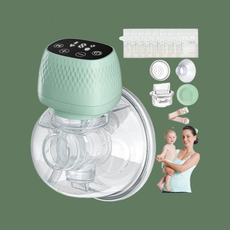 ASHAKA Low Noise Portable Milk Extractor - Electric(Green)