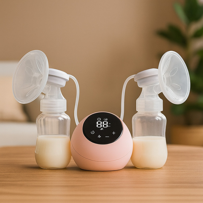 Flexi Madhav Electric Double Breast Pump 4 Modes & 12 levels | Milk Pumping Machine - Electric(Pink)
