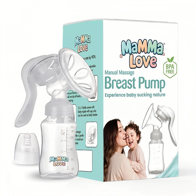 Mamma Love Neburafit Manual Breast Pump (Experience Sucking Nature) - Manual(White)