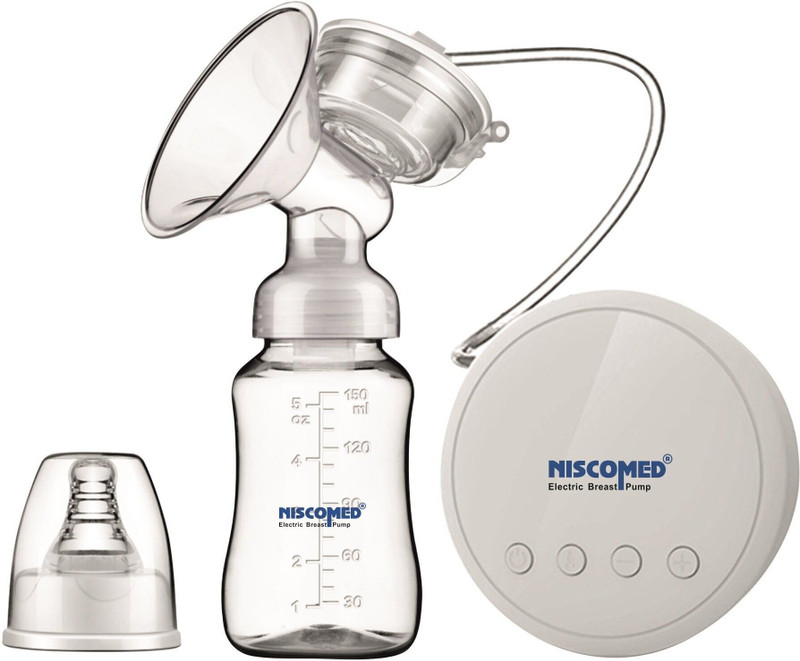 NISCOMED First Feed Electric Breast Pump For New Moms (Clear) - Electric(White)