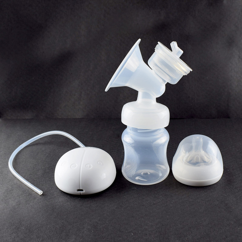 Anu Electric Breast Pump for Breastfeeding with Transparent Bottle & Host Device  - Electric(White)