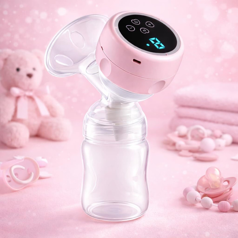 kiaan enterprises [Rechargeable] Electric Breast Pump for Feeding Mothers - 4 Mode & 9 Levels  - Electric(White/Pink)