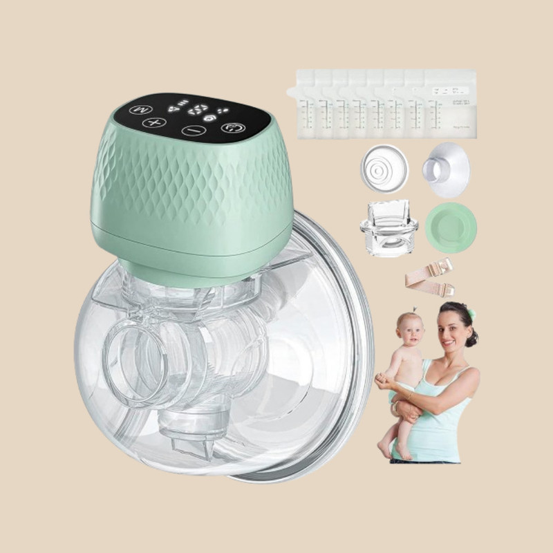 KUMIJASHI Portable Wireless Breast Pump - Electric(Green)