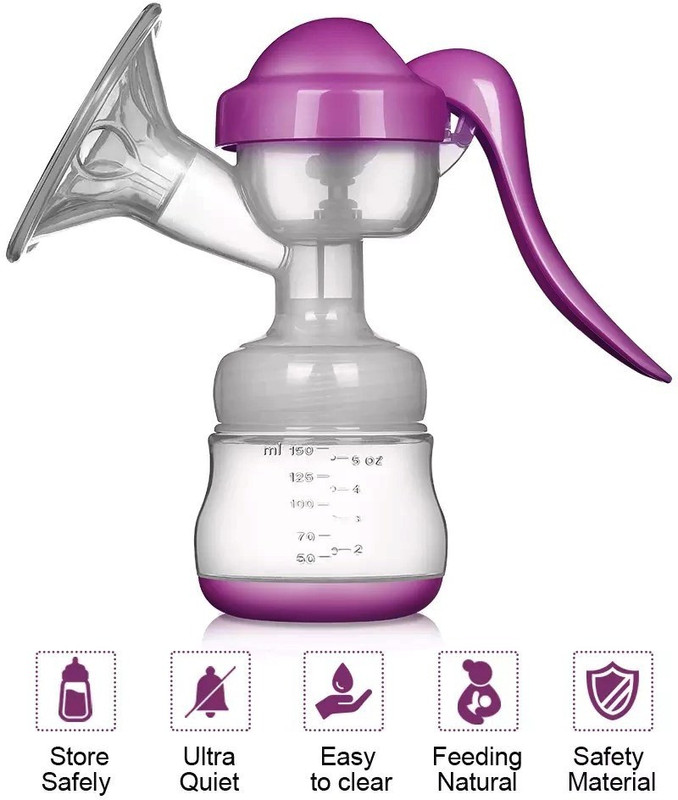 GLOMOOV | INFI Breast Pump ( Collect and Carry Bag )  - Manual(Transparent, Purple)