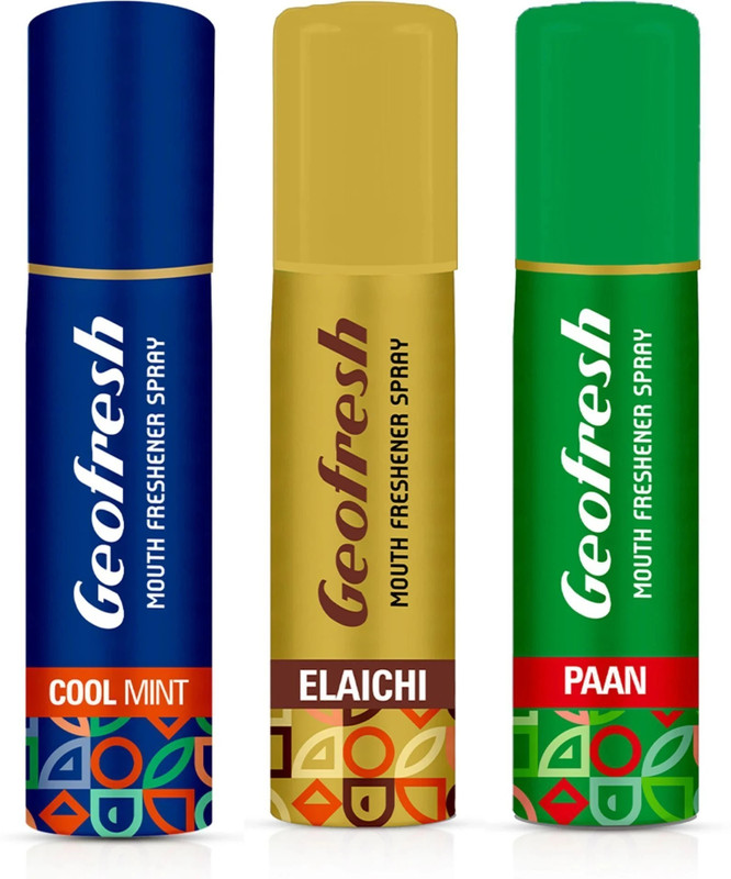 Geofresh Geofresh Mouth Spray Cool Mint + Elaichi + Paan Flavor ( 3 Pc x 15 gm ) Spray(45 g)