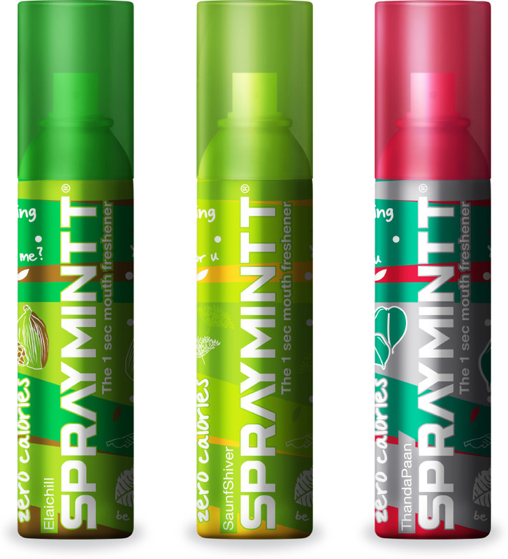 Spraymintt Spraymintt Combo Elaichill Saunfshiver and Thandapan, Multi, 15 gram Spray(45 g)