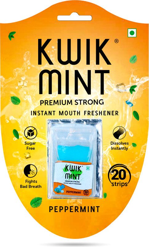 Kwik Mint Premium Strong Mouth Freshener Strips in Blister Pack Strip(400 g)