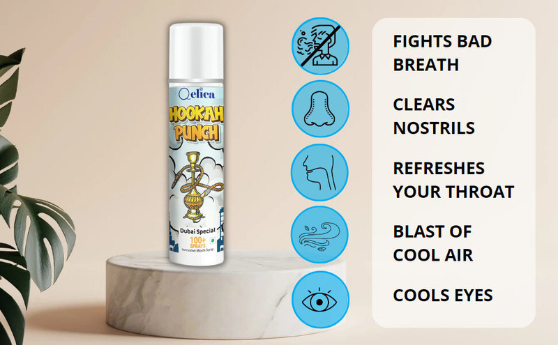 Qelica Ayurvedic Mouth Freshener Breath Oral Hygiene Long Lasting Kissing Spray(10 g)