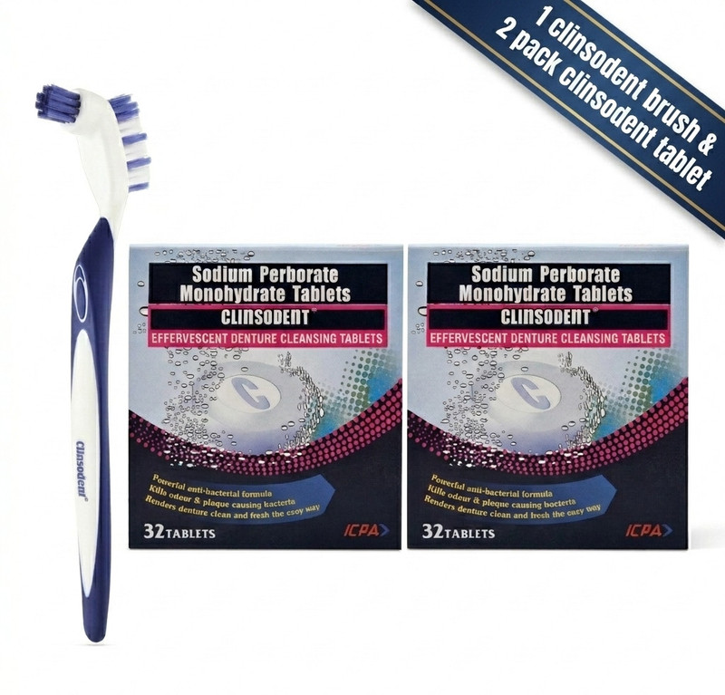 ICPA ICPA Clinsodent brush (Pack of 1) & Clinsodent tablet ( Pack of 2) Pills(20 g)