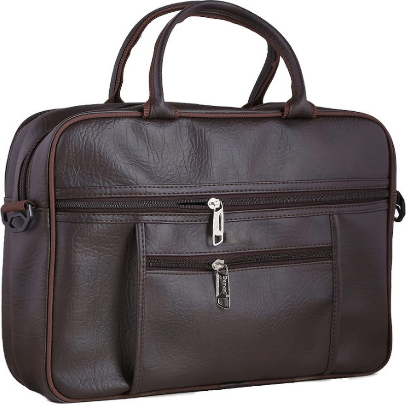 M A TRADERS M11235Medium Briefcase - For Men & Women (BROWN) Medium Briefcase - For Men & Women(Brown)