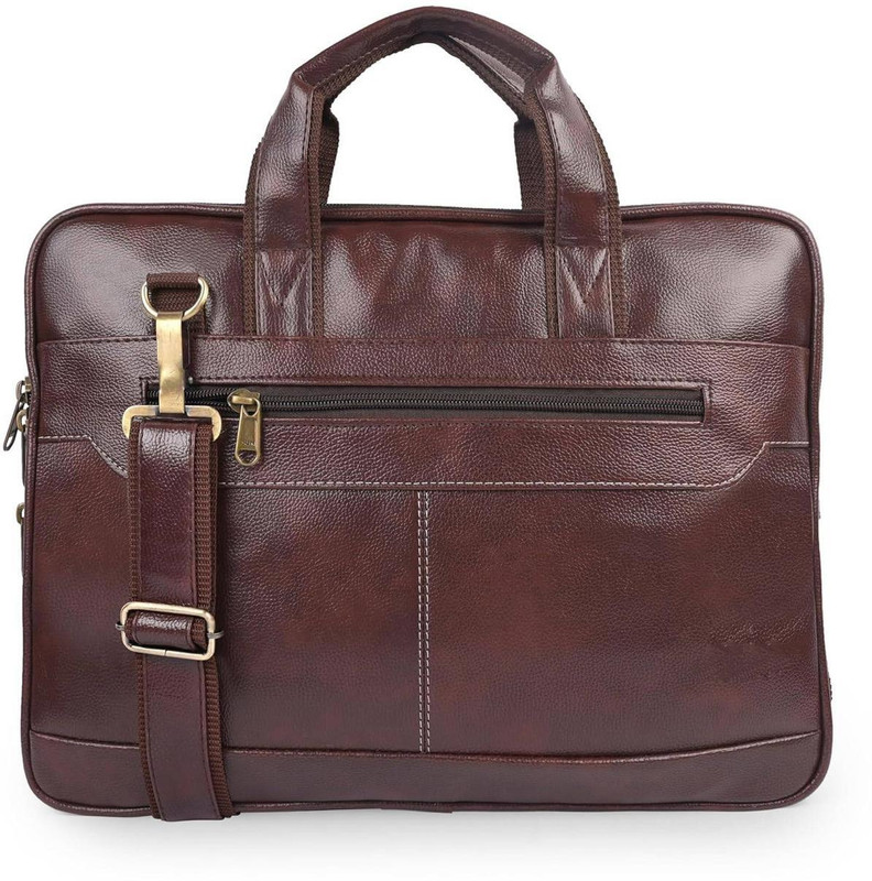 Grizlyleather bag Medium Briefcase - For Men(Brown)