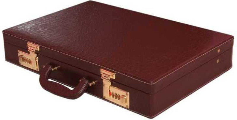 INTEHA CORO Leather Business Travel, Executive Medium Medium Briefcase - For Men & Women(Brown)