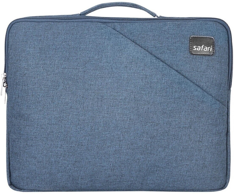 SAFARI Zest Laptop Sleeve with Padded Interior - Blue Medium Briefcase - For Men & Women(BLUE)