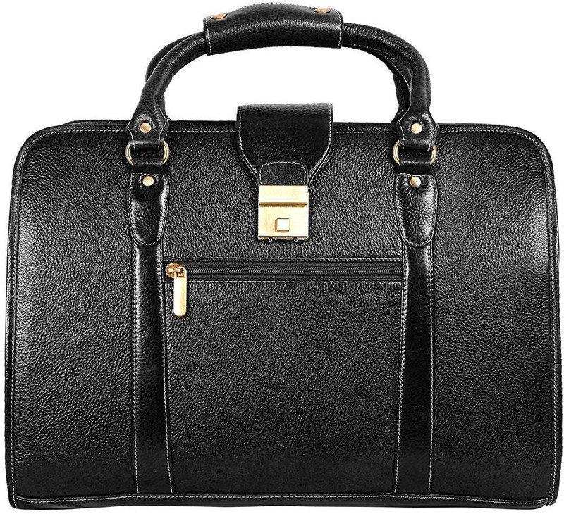 Grizlyleather Grizly Leather Laptop Bags for Men Office Use High security Lock Medium Briefcase - For Men(Brown)