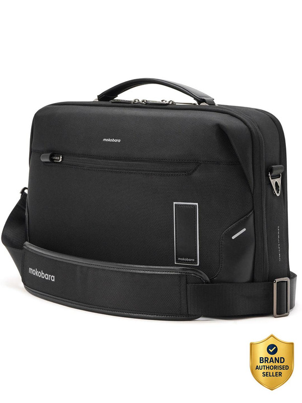 Mokobara The Bento Medium Briefcase - For Men & Women(Black)