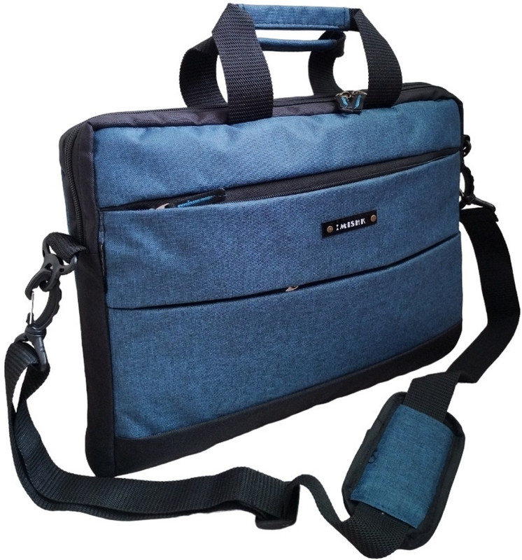 MISHK Laptop/Macbook Sleeve Messenger Office Executive Bag for Men & Women Large Briefcase - For Men(Teal Blue)