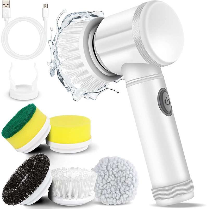 SAJAG Multi-Functional Electric Cleaning Brush Soft Silicone Round Pastry Brush(Pack of 1)