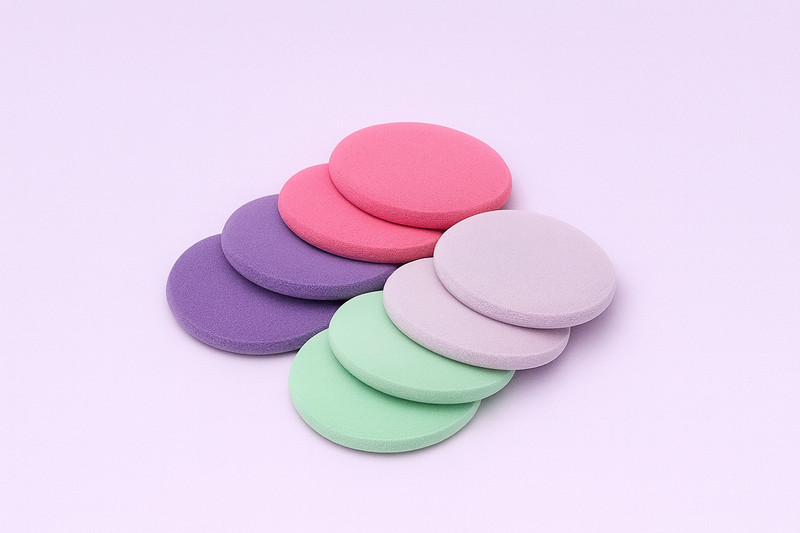 Tryate 8 Piece Makeup Puff Set(Multicolor)