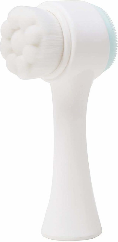 Mishva Facial Cleaning Brush Scrubber Silicone Manual Dual 2 in 1 Face Wash Brush