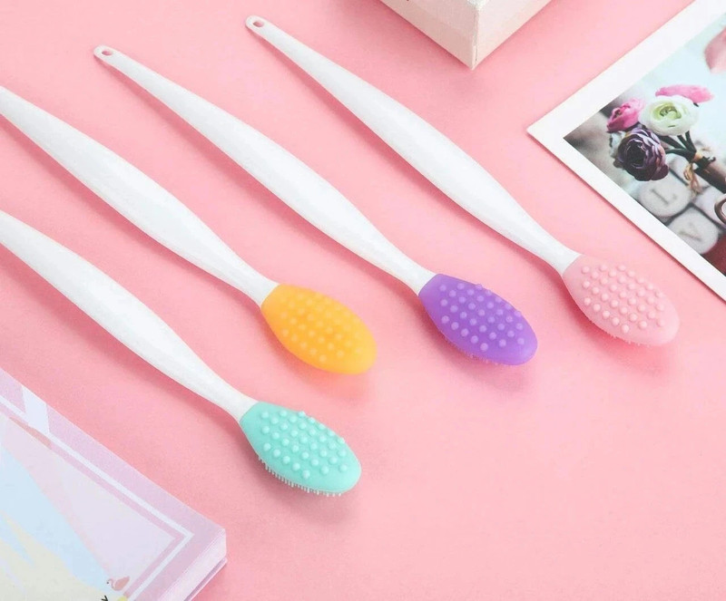 KAYRIE Silicone Lip Scrub Tool, Double-Sided Exfoliating Brush, Pack of 2(Pack of 2)