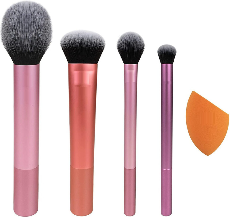Real Techniques Everyday Essentials Makeup Brush Set (Set Of 5)(Pack of 5)