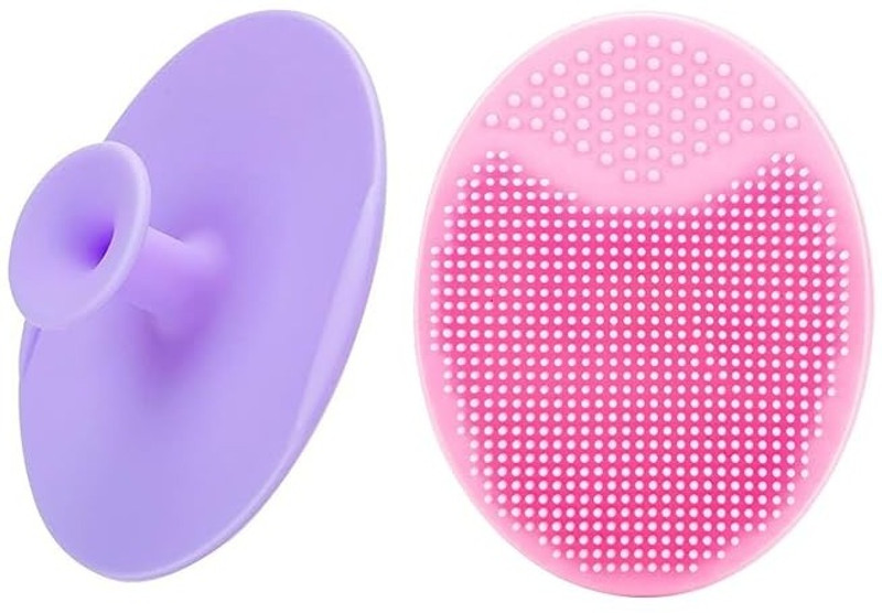 Bekner Face Scrubber, Soft Silicone Facial Cleansing Brush Face Exfoliator(Pack of 2)