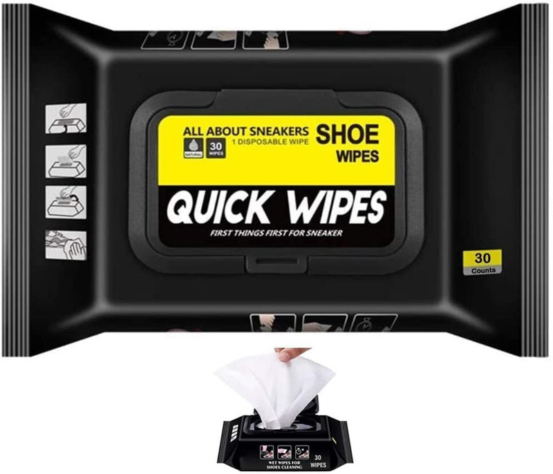 RIYUZONE Natural Sneaker & Shoe Cleaner Wipes Shiner(Pack Of 1)