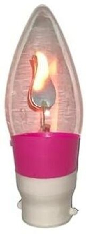kamak 0.5 W Flickering Decorative B22 Decorative Bulb(Red)