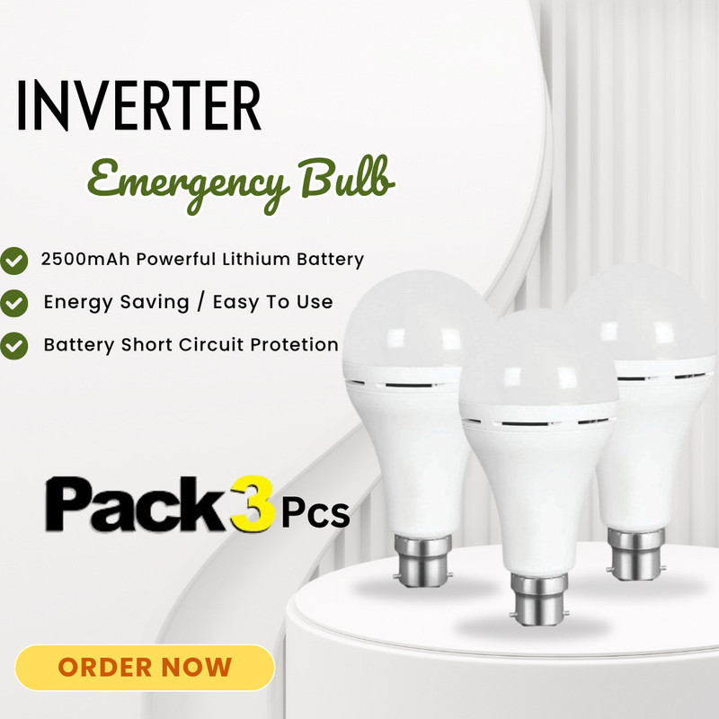 HOVEXS 9 W Inverter Standard B22 LED Bulb(White)