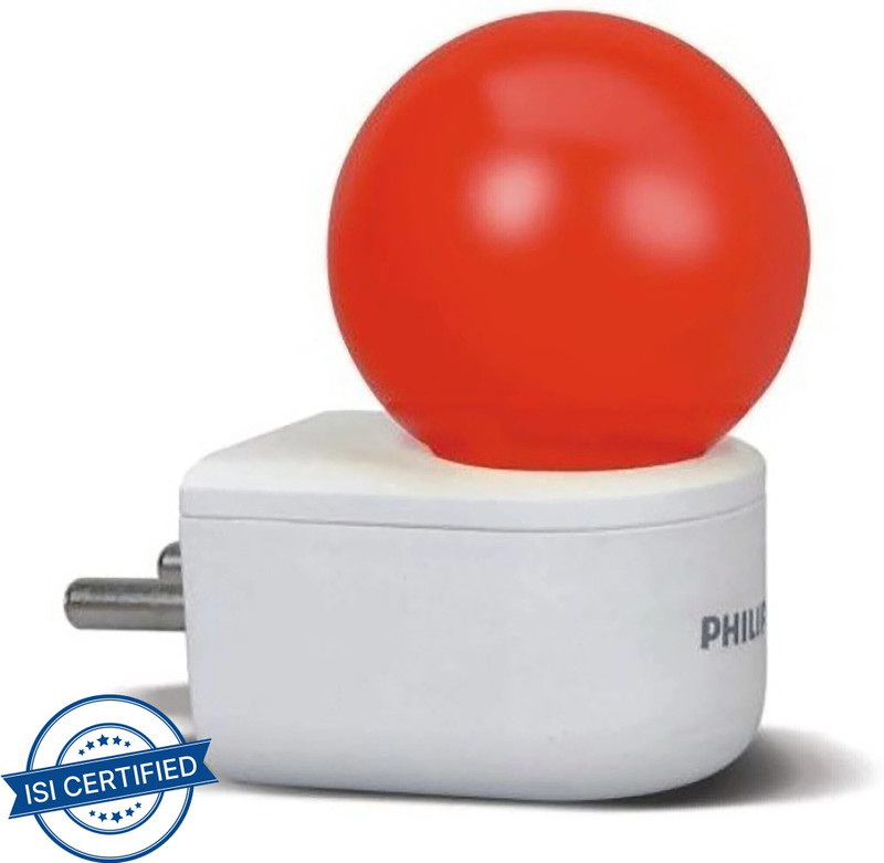 PHILIPS 0.5 W Basic Standard Plug & Play Night Bulb(Red)