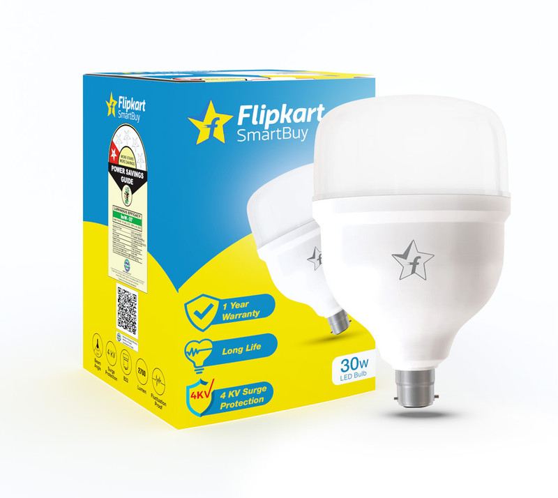 Flipkart SmartBuy 15 W Basic, Eye Safety Compliance Round B22 LED Bulb(White)
