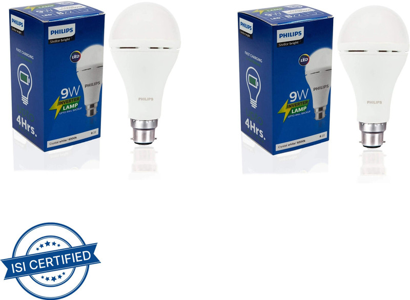 PHILIPS 18 W Inverter Standard B22 Inverter Bulb(White)
