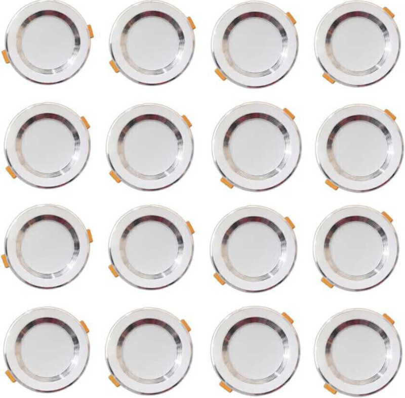 DEGNO 1 W Basic Round Plug & Play LED Bulb(White, Pack of 6)