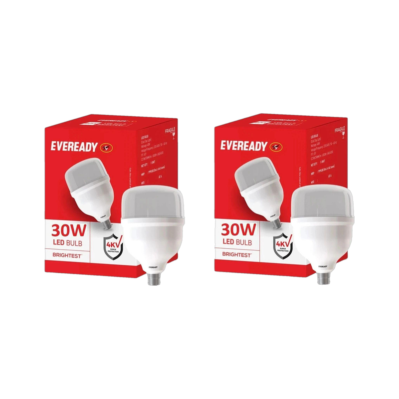 EVEREADY 30 W Basic Standard B22 LED Bulb(White, Pack of 2)