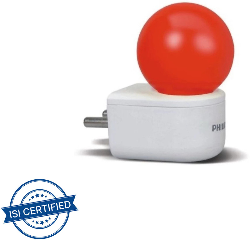 PHILIPS 0.5 W Basic Standard Plug & Play Night Bulb(White)