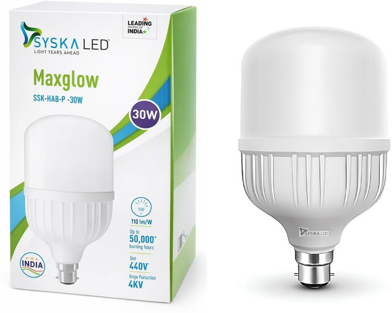 Syska 30 W Basic Standard B22 LED Bulb(White)