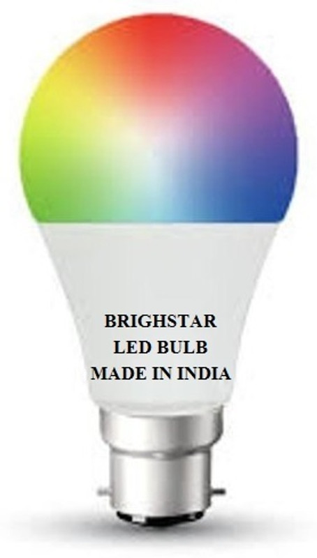 AMYSTY 9 W Basic Round B22 LED Bulb(Red, Blue, Green, Pink, White, Yellow, Orange)