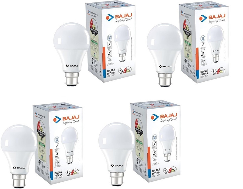 Dunagiri 25 W Basic Standard B22 LED Bulb(White, Pack of 2)