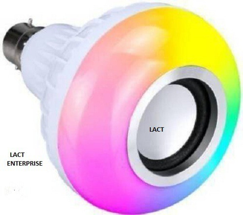 LACT ENTERPRISE 5 W Bluetooth Round B22 LED Bulb(Multicolor)