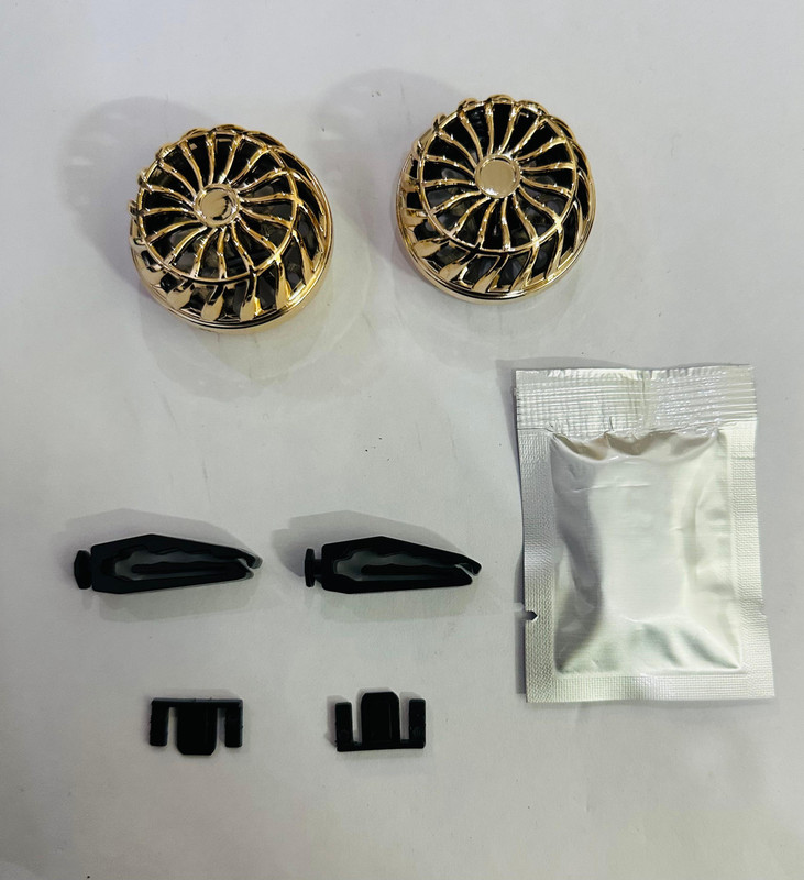 Auto MT Gold Wheel-Design AC Vent Perfume ABS Air Freshener, Environmental Friendly. Car Flywheel