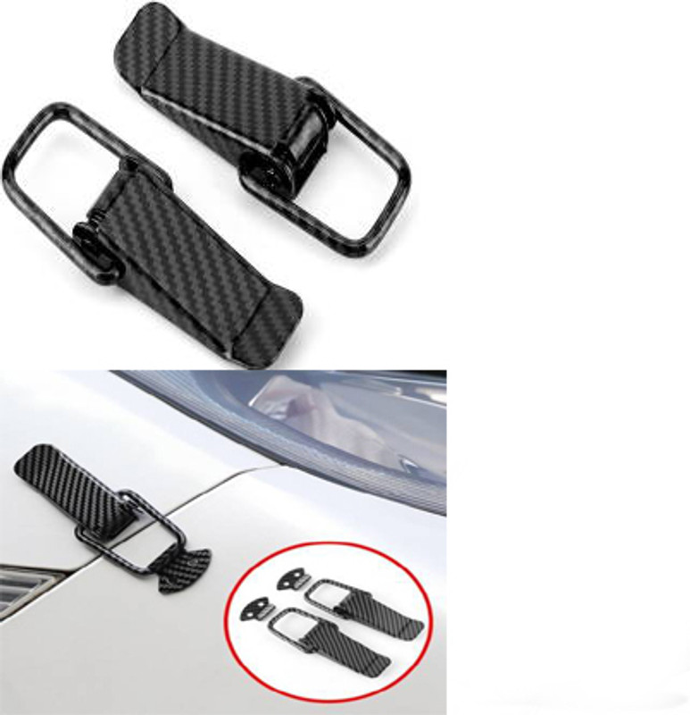 Bubu universal Car Bumper Security Hook Lock Clips(Carbon) For all cars Bumper Cap(Pack of 2)
