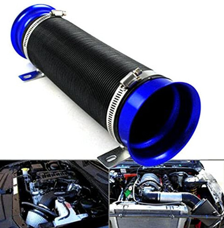 Auto MT BLUE Intake Pipe Flexible Car Multi-Flexible Intake Pipe Intake-Inlet Hose Kit. Car Engine Valve
