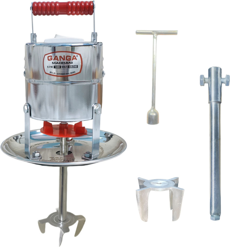 G A N G A Small Electric Madhani Machine Curd Percolator 60W 7L Capacity Butter Maker Churn