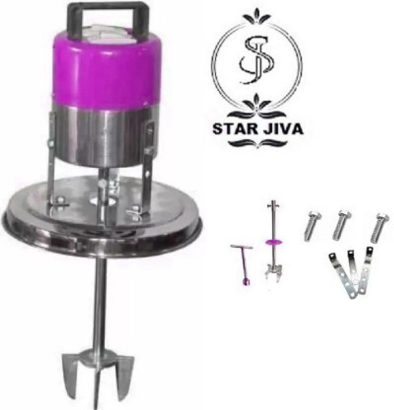 Mahima Aluminium 5 " motor Curd Butter ChurnerMadhani/Lassi Machine 13.7. Ltrs steel Butter Maker Churn